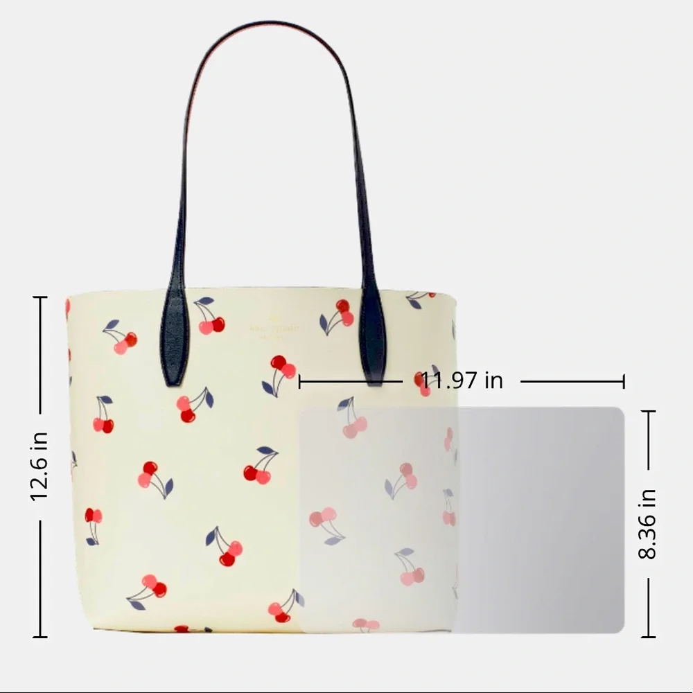 New Kate Spade bing large reversible cherry tote - Picture 11 of 16